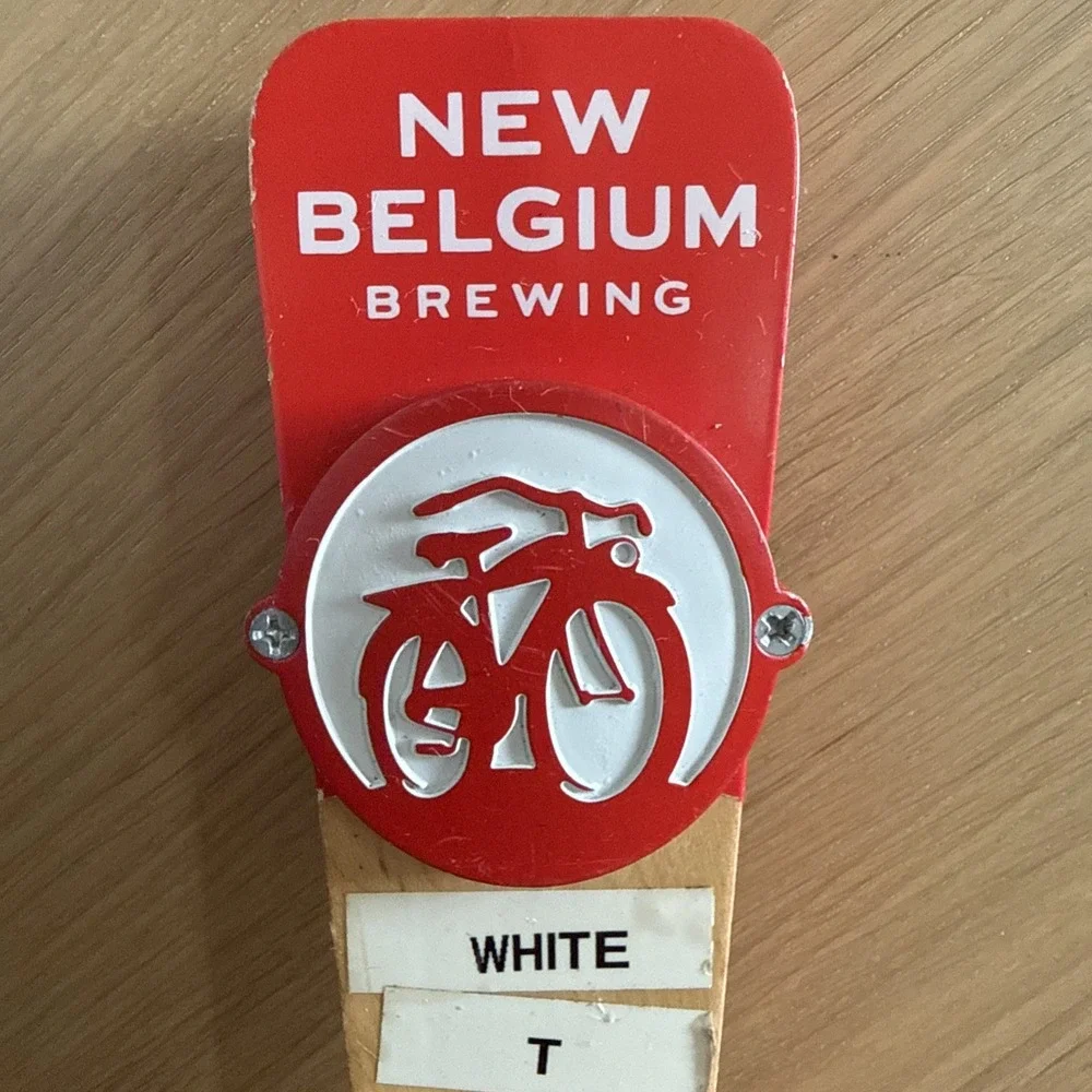 New Belgium Brewing Tap‎ Handle Red Bicycle Logo Beer Dispensing